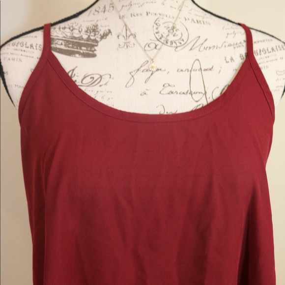 New red cami scoop neck tank top size small active - Picture 5 of 5